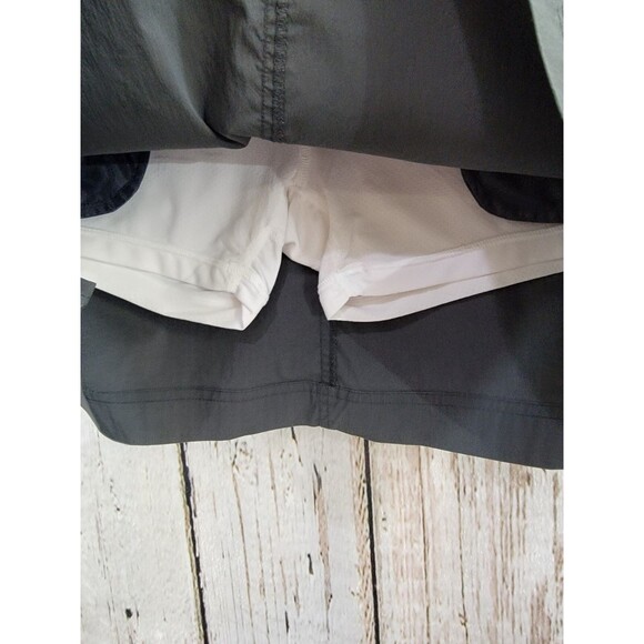 ALK Women's Small CQR Gray Flat Front Active Skort Skirt W Built In Shorts EUC - Picture 5 of 8